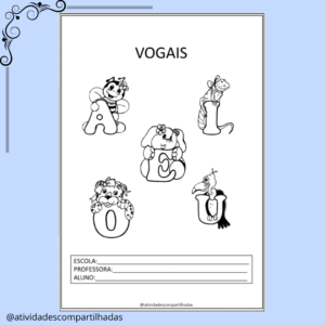 Caderno das Vogais