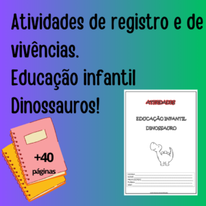 Atividades de registro Dinossauro