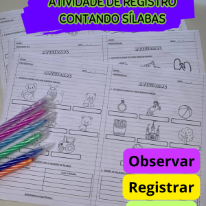 Atividade de Registro: Contando Sílabas!