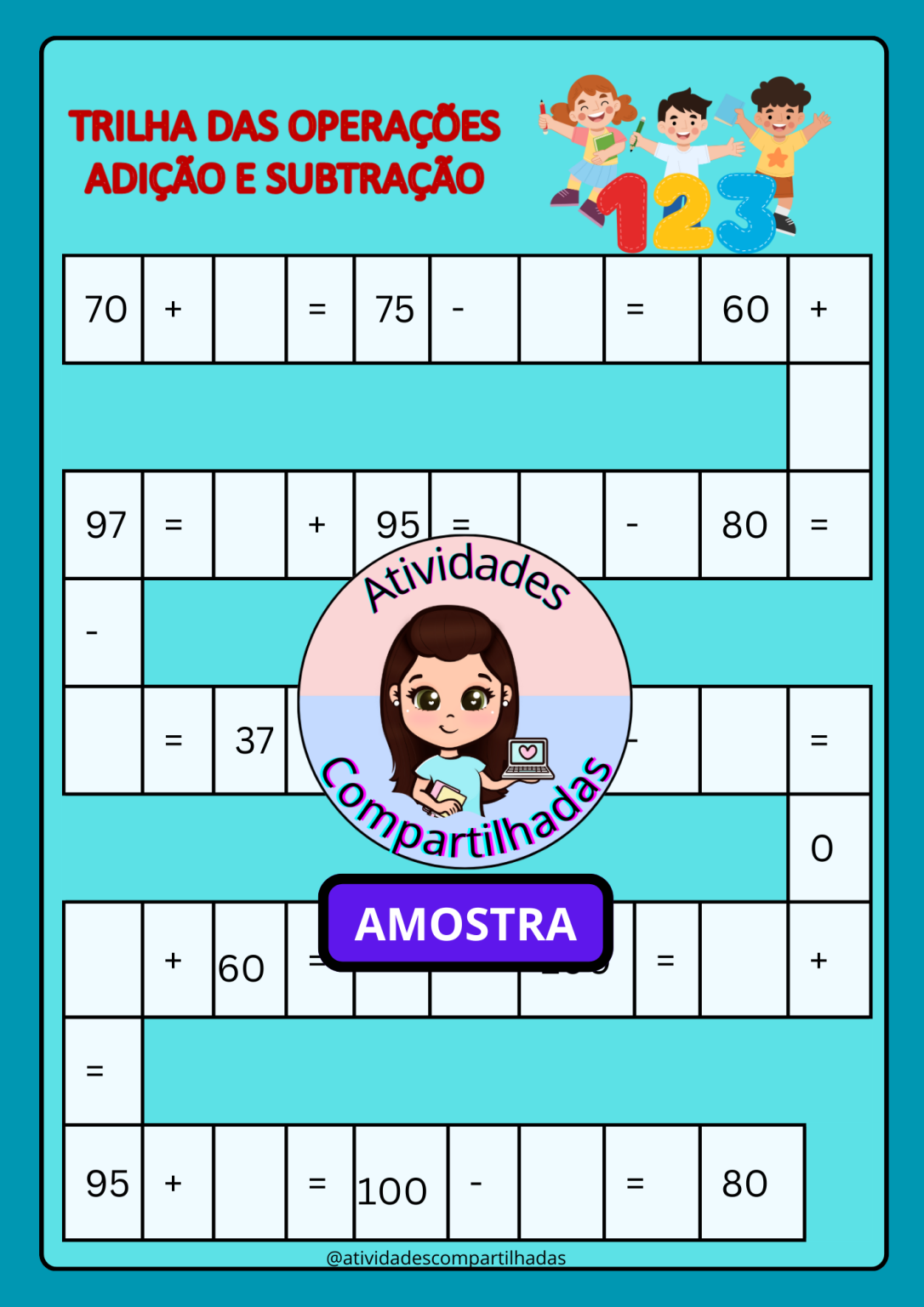 Atividades Trilhas Matemáticas – Loja Atividades compartilhadas – Por ...