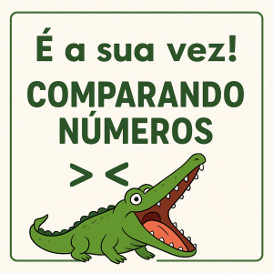 Desafio do Jacaré: > < =