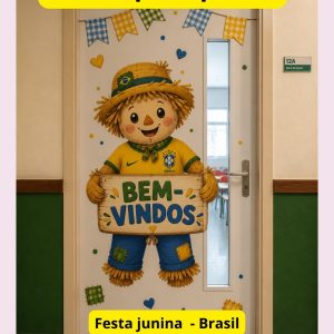 Painel Porta - festa junina e copa