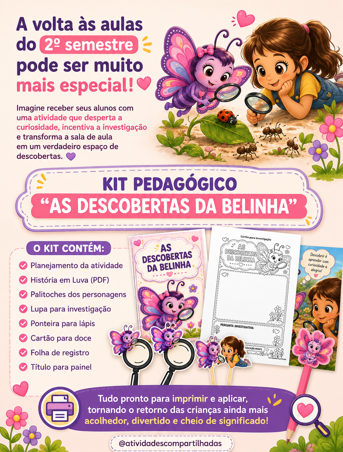 Kit: As descobertas da Belinha